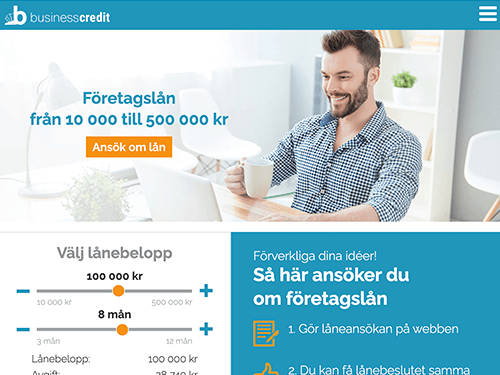 BusinessCredit webbsida