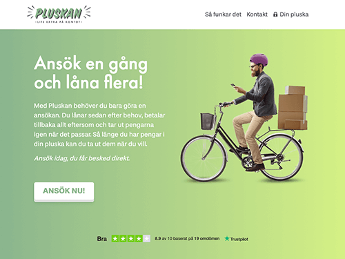 Pluskan webbsida